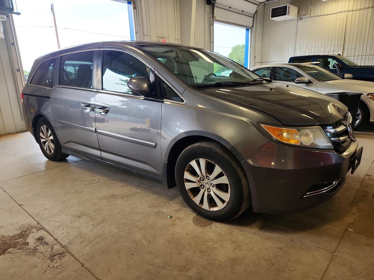 2014 Honda Odyssey Exl Gray vin: 5FNRL5H67EB022686