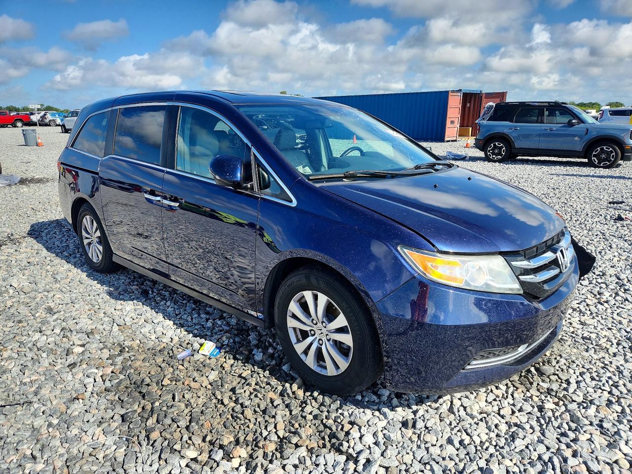 2014 Honda Odyssey Exl Blue vin: 5FNRL5H67EB025040