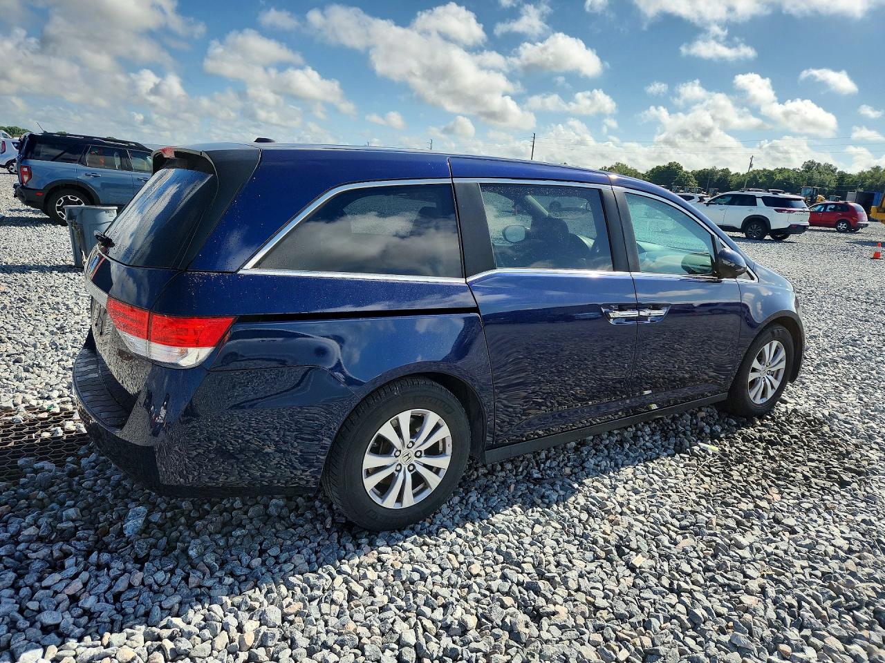 2014 Honda Odyssey Exl Blue vin: 5FNRL5H67EB025040