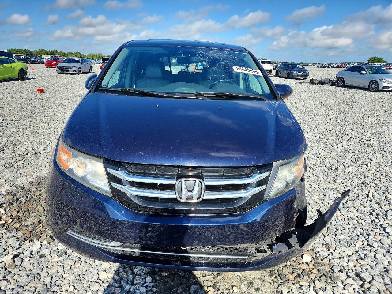 2014 Honda Odyssey Exl Blue vin: 5FNRL5H67EB025040