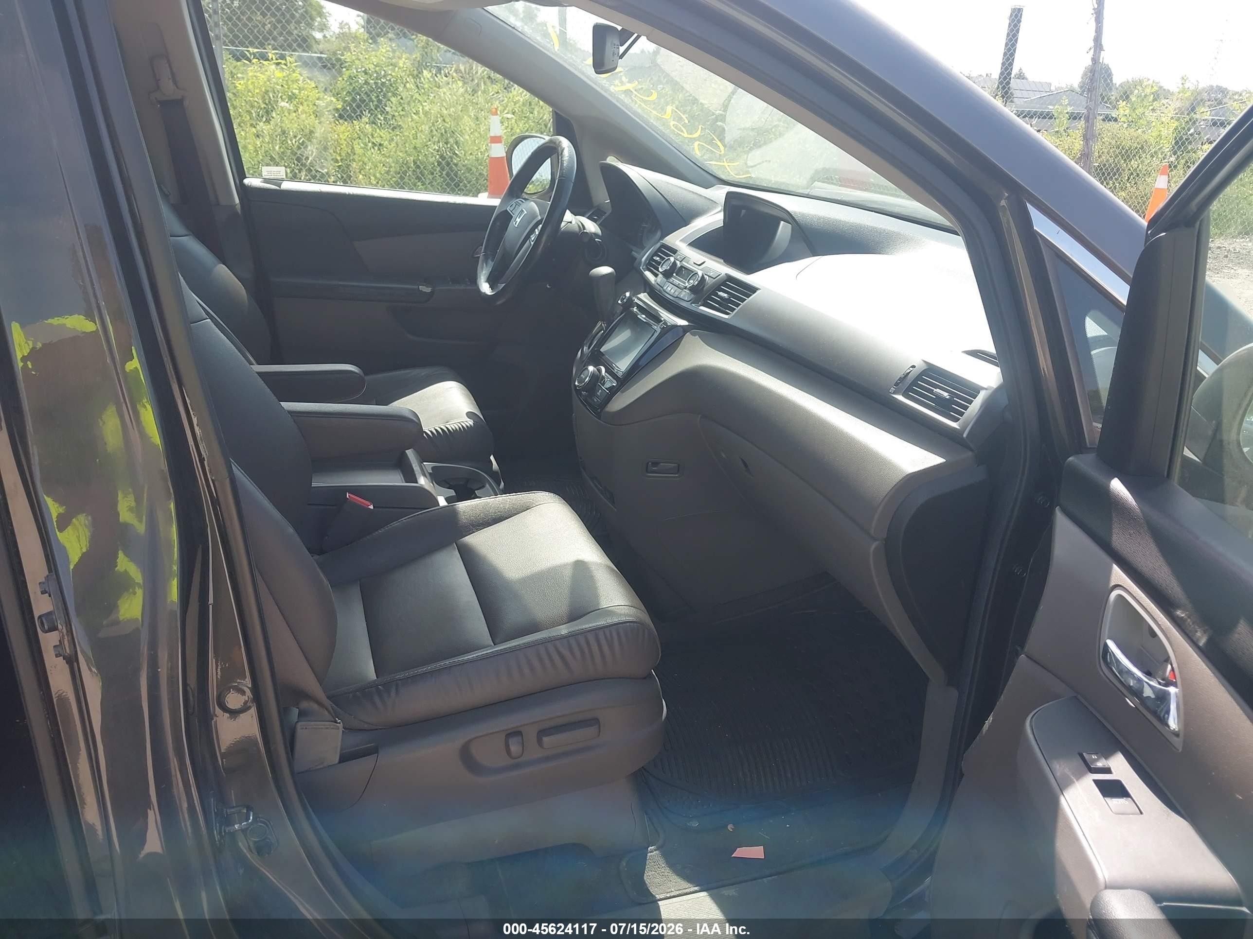 2014 Honda Odyssey Ex-l Gray vin: 5FNRL5H67EB026348