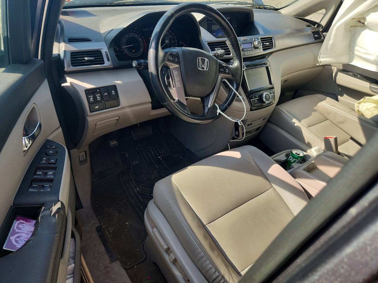 2014 Honda Odyssey Exl Gray vin: 5FNRL5H67EB028388