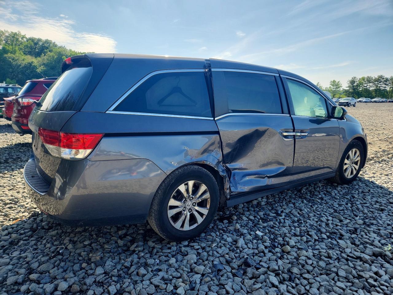 2014 Honda Odyssey Exl Gray vin: 5FNRL5H67EB028388