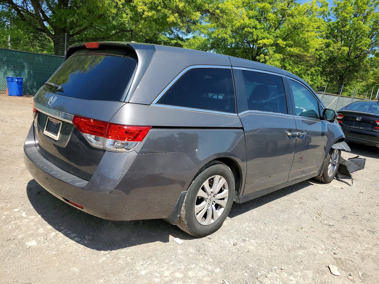 2014 Honda Odyssey Exl Gray vin: 5FNRL5H67EB033056