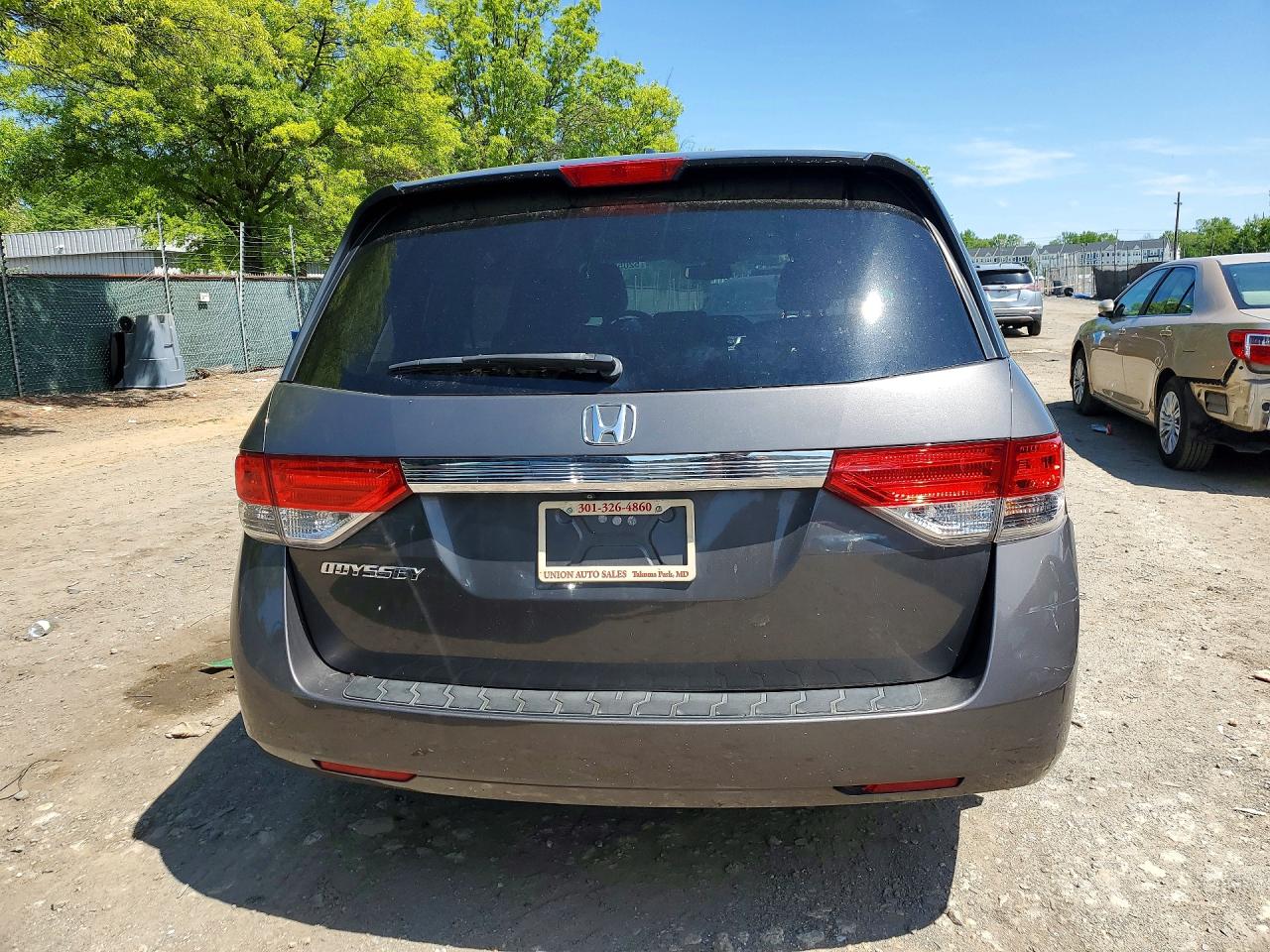 2014 Honda Odyssey Exl Gray vin: 5FNRL5H67EB033056