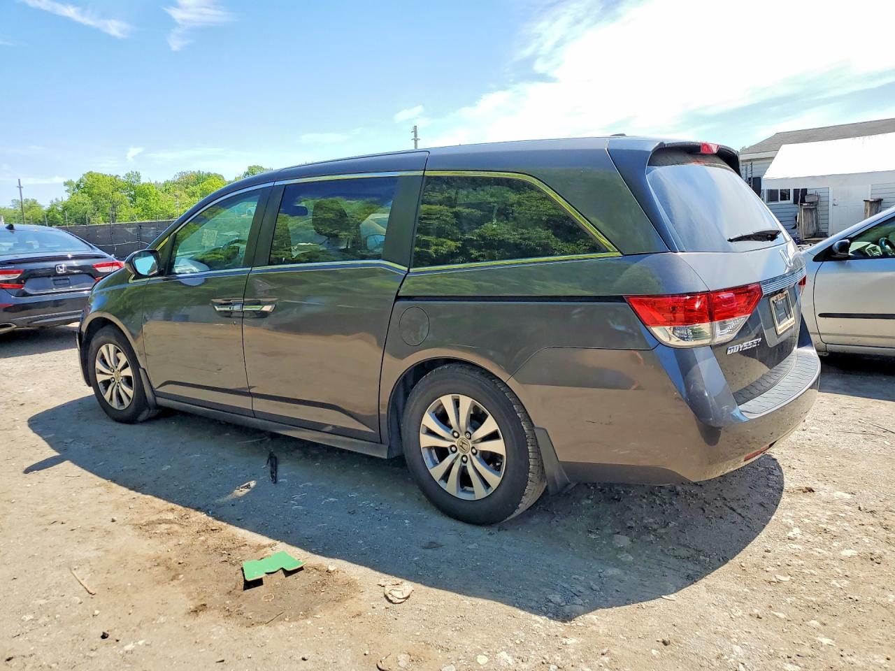 2014 Honda Odyssey Exl Gray vin: 5FNRL5H67EB033056