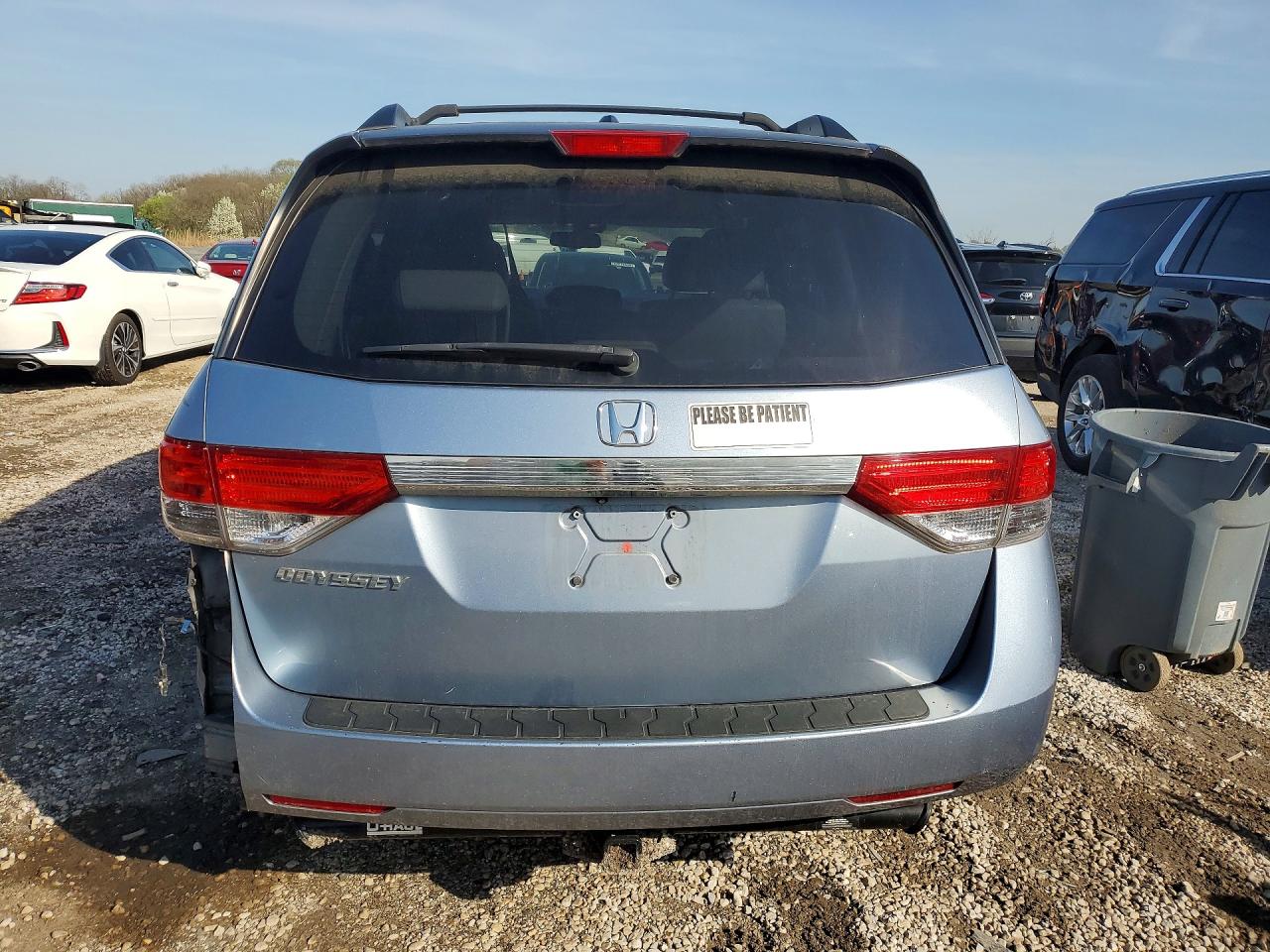 2014 Honda Odyssey Exl Blue vin: 5FNRL5H67EB040492