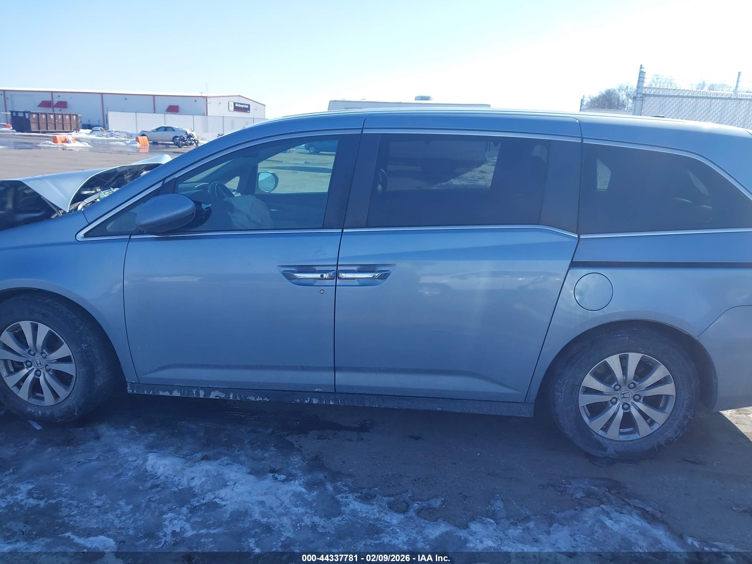 2014 Honda Odyssey Ex-l Blue vin: 5FNRL5H67EB042579
