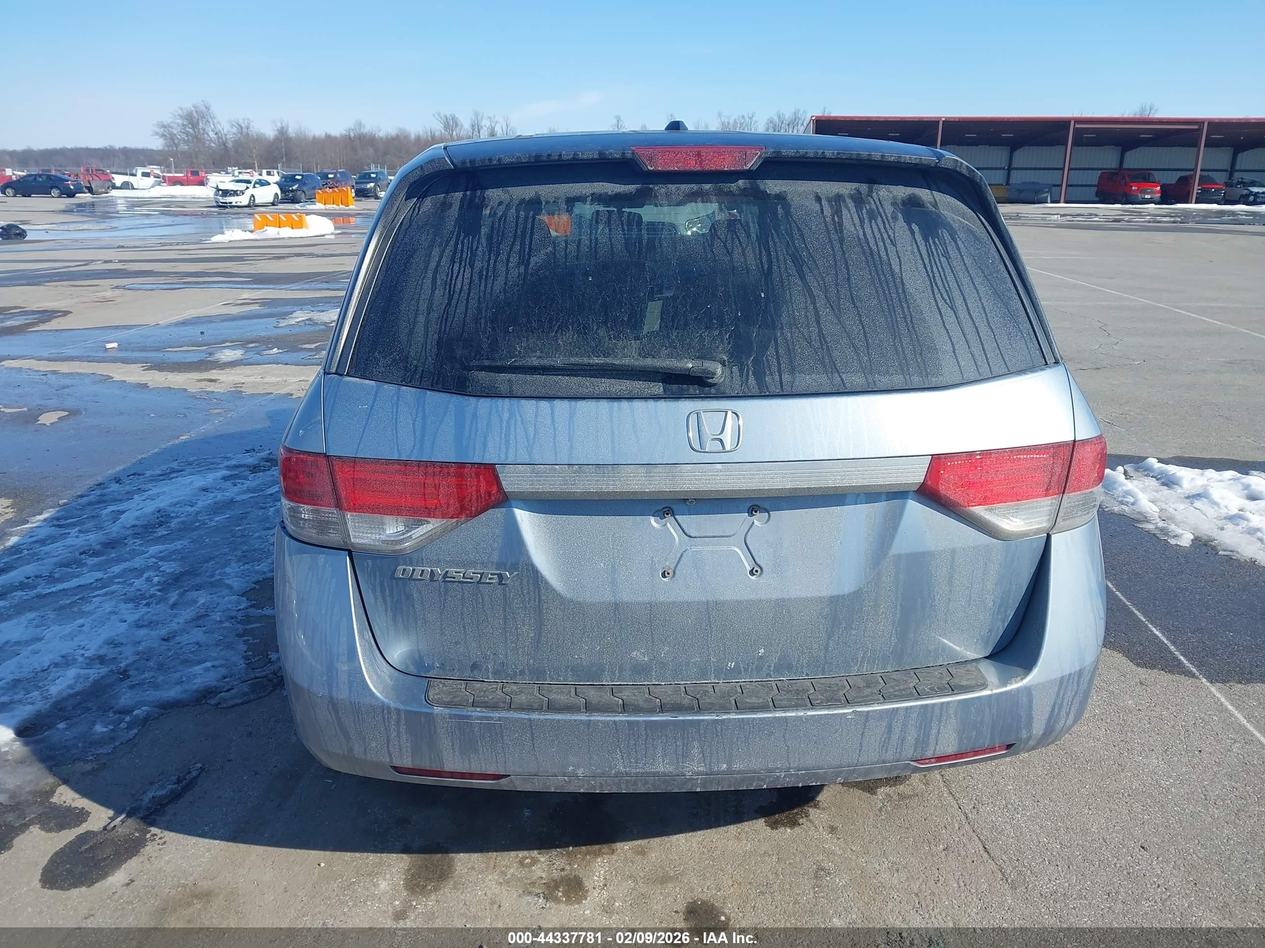 2014 Honda Odyssey Ex-l Blue vin: 5FNRL5H67EB042579