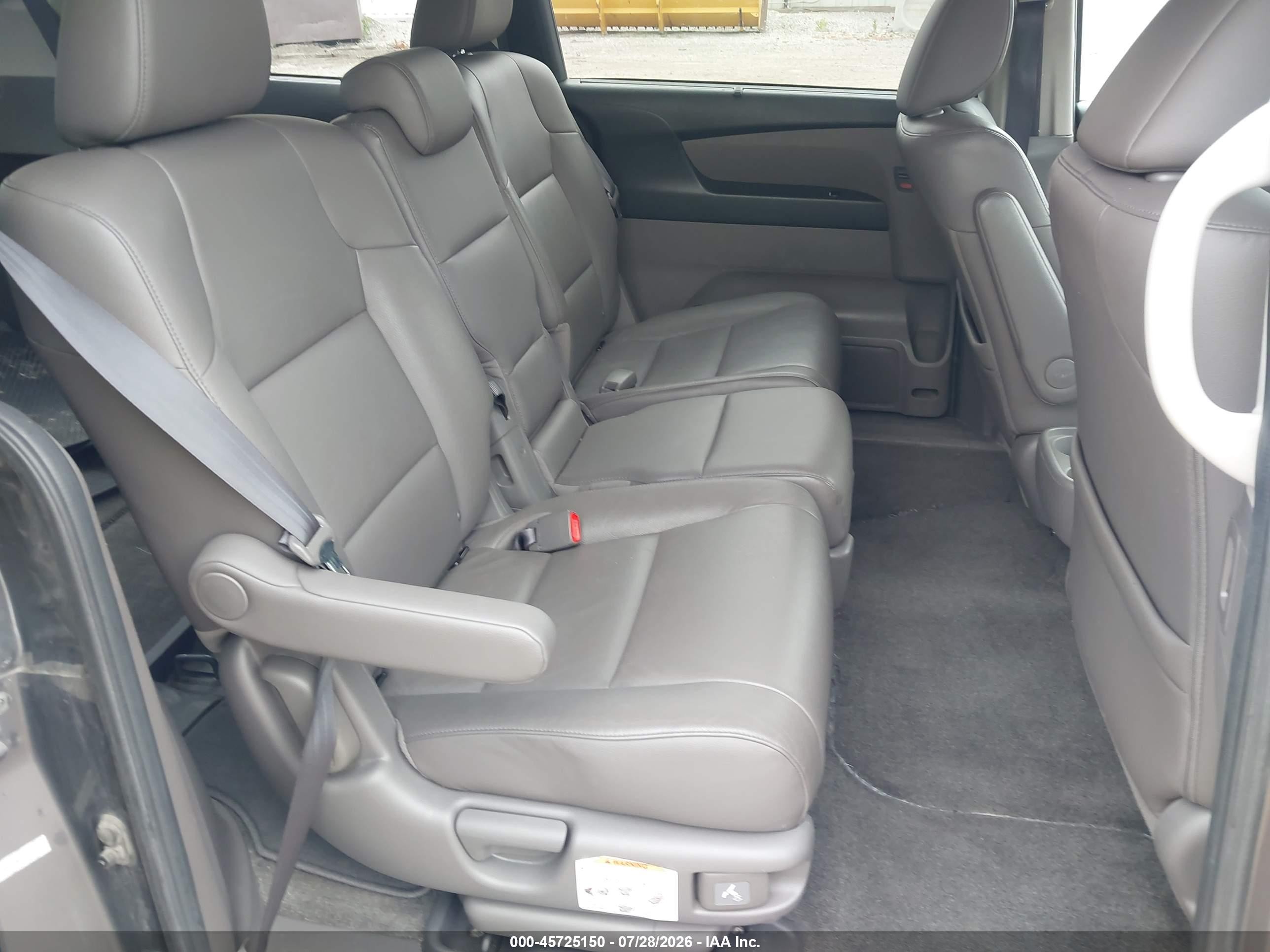 2014 Honda Odyssey Ex-l Gray vin: 5FNRL5H67EB045093
