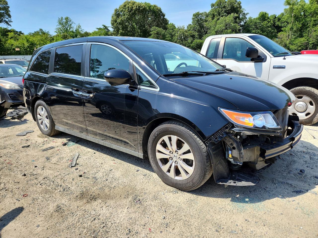 2014 Honda Odyssey Exl Black vin: 5FNRL5H67EB058913