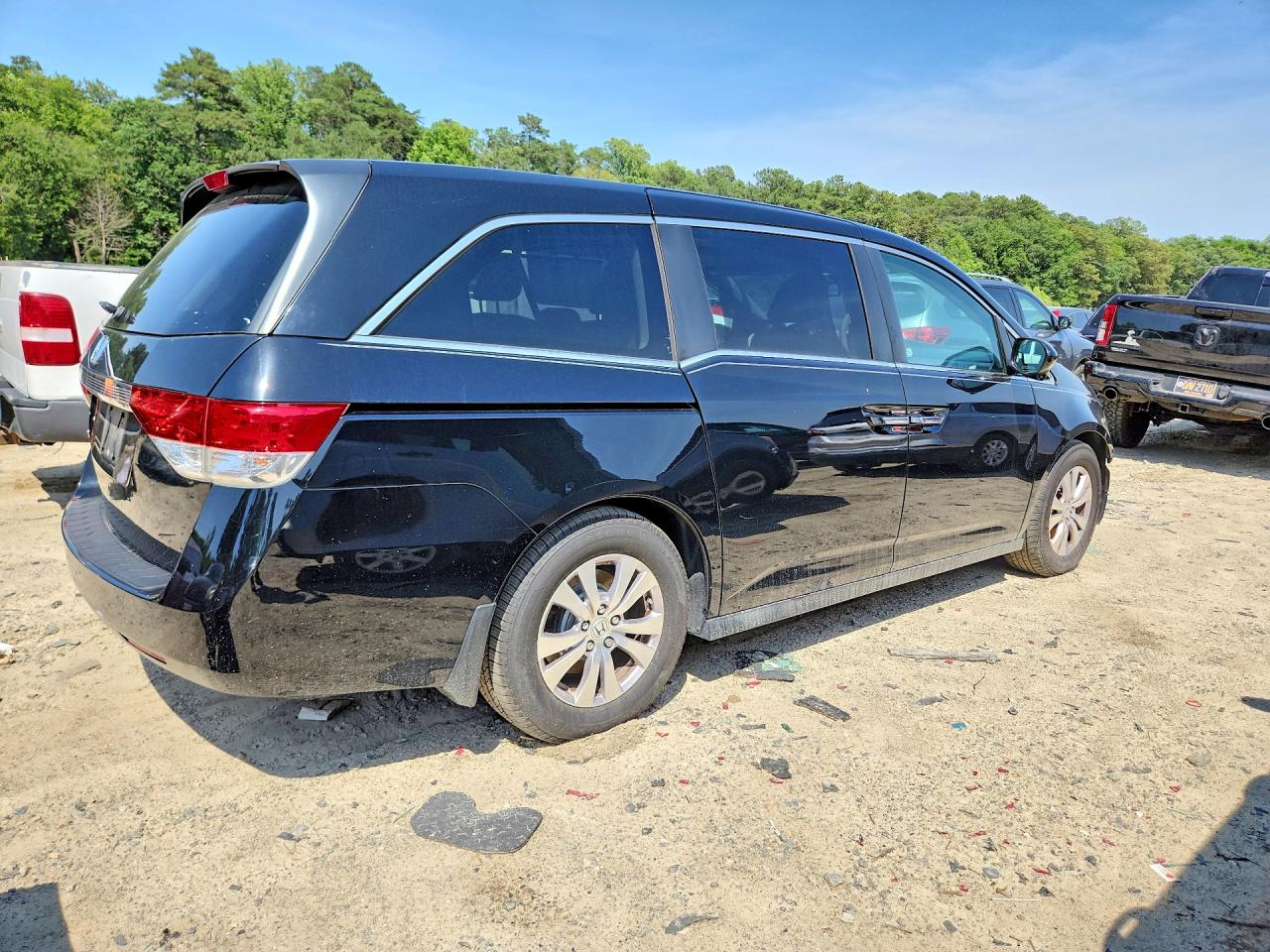 2014 Honda Odyssey Exl Black vin: 5FNRL5H67EB058913
