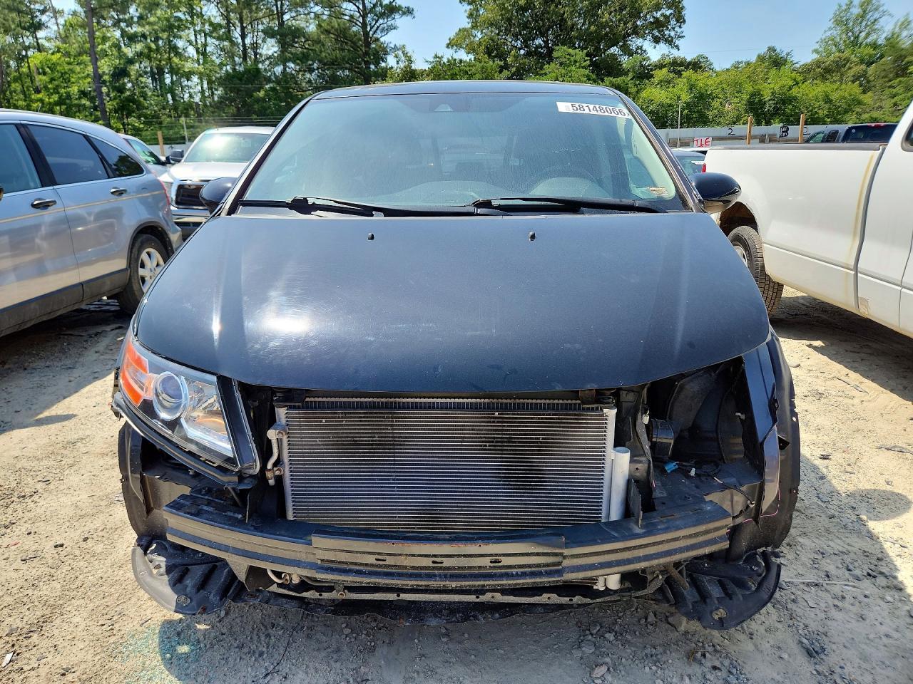 2014 Honda Odyssey Exl Black vin: 5FNRL5H67EB058913