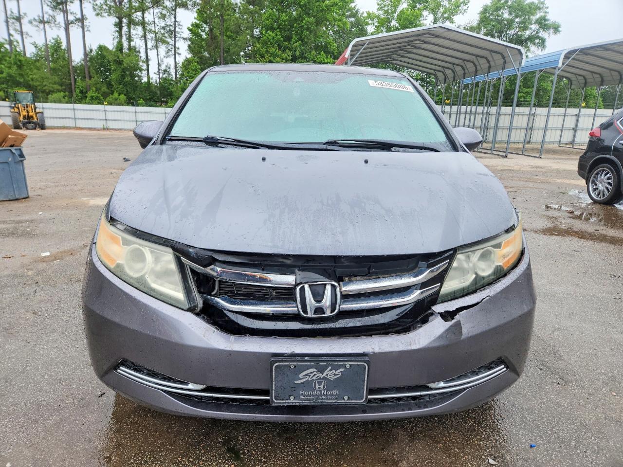 2014 Honda Odyssey Exl Gray vin: 5FNRL5H67EB066509