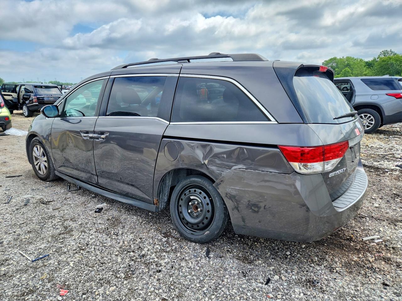 2014 Honda Odyssey Exl Gray vin: 5FNRL5H67EB067014