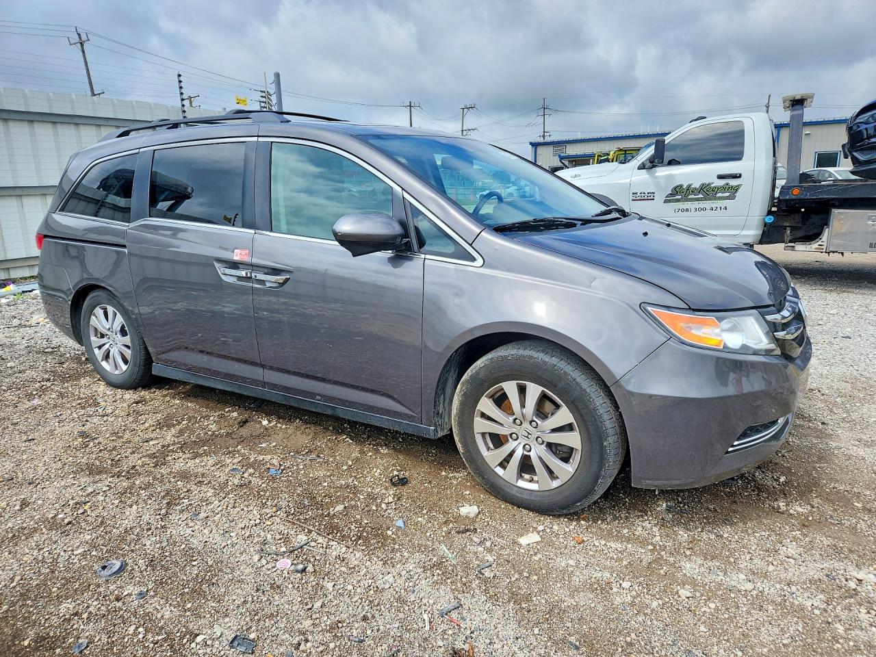 2014 Honda Odyssey Exl Gray vin: 5FNRL5H67EB067014