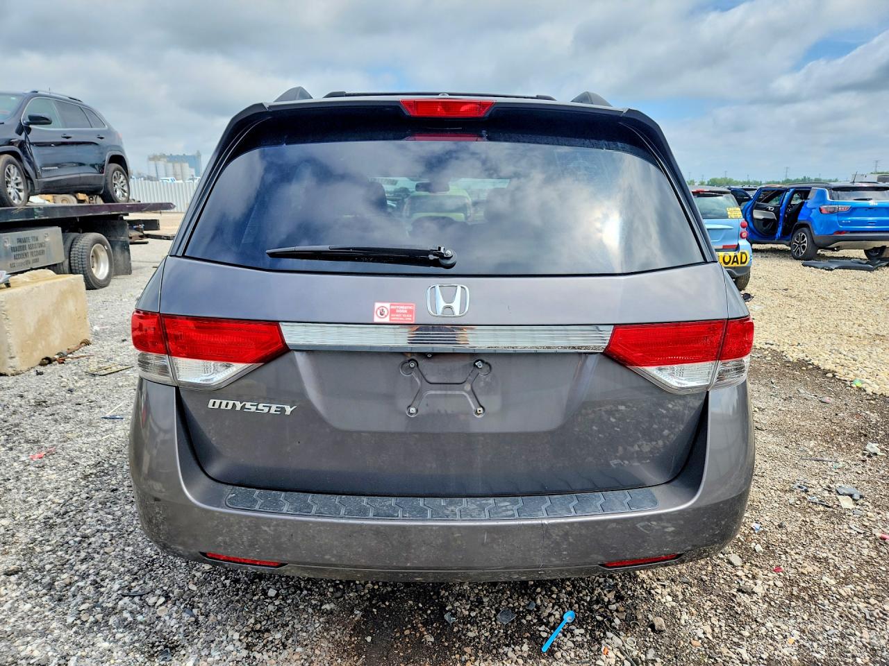 2014 Honda Odyssey Exl Gray vin: 5FNRL5H67EB067014