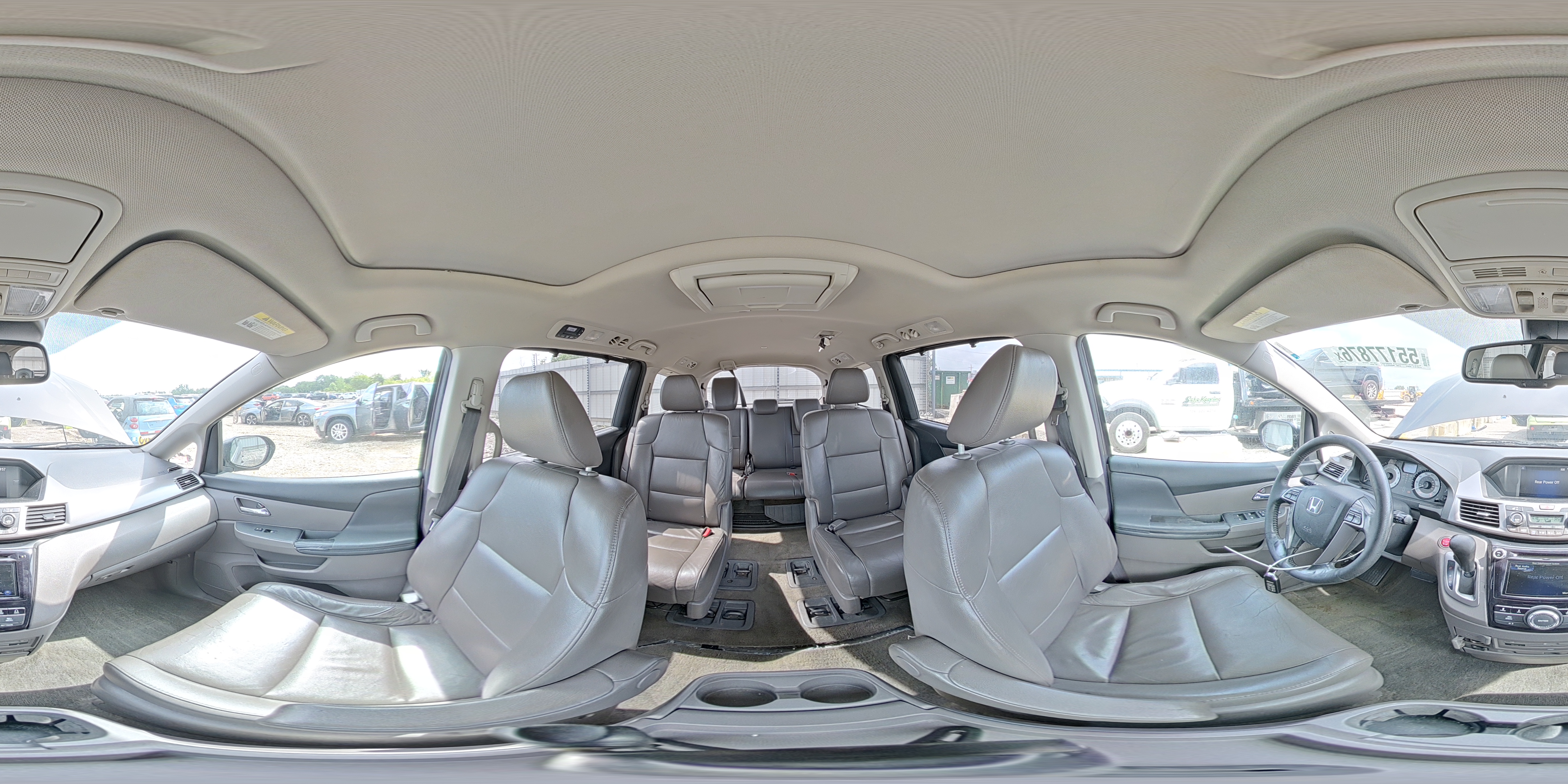 2014 Honda Odyssey Exl Gray vin: 5FNRL5H67EB067014