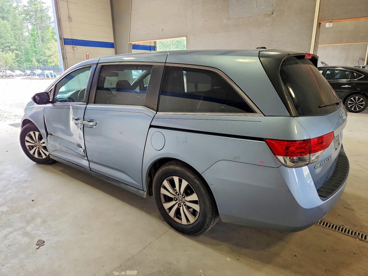 2014 Honda Odyssey Exl Blue vin: 5FNRL5H67EB068194