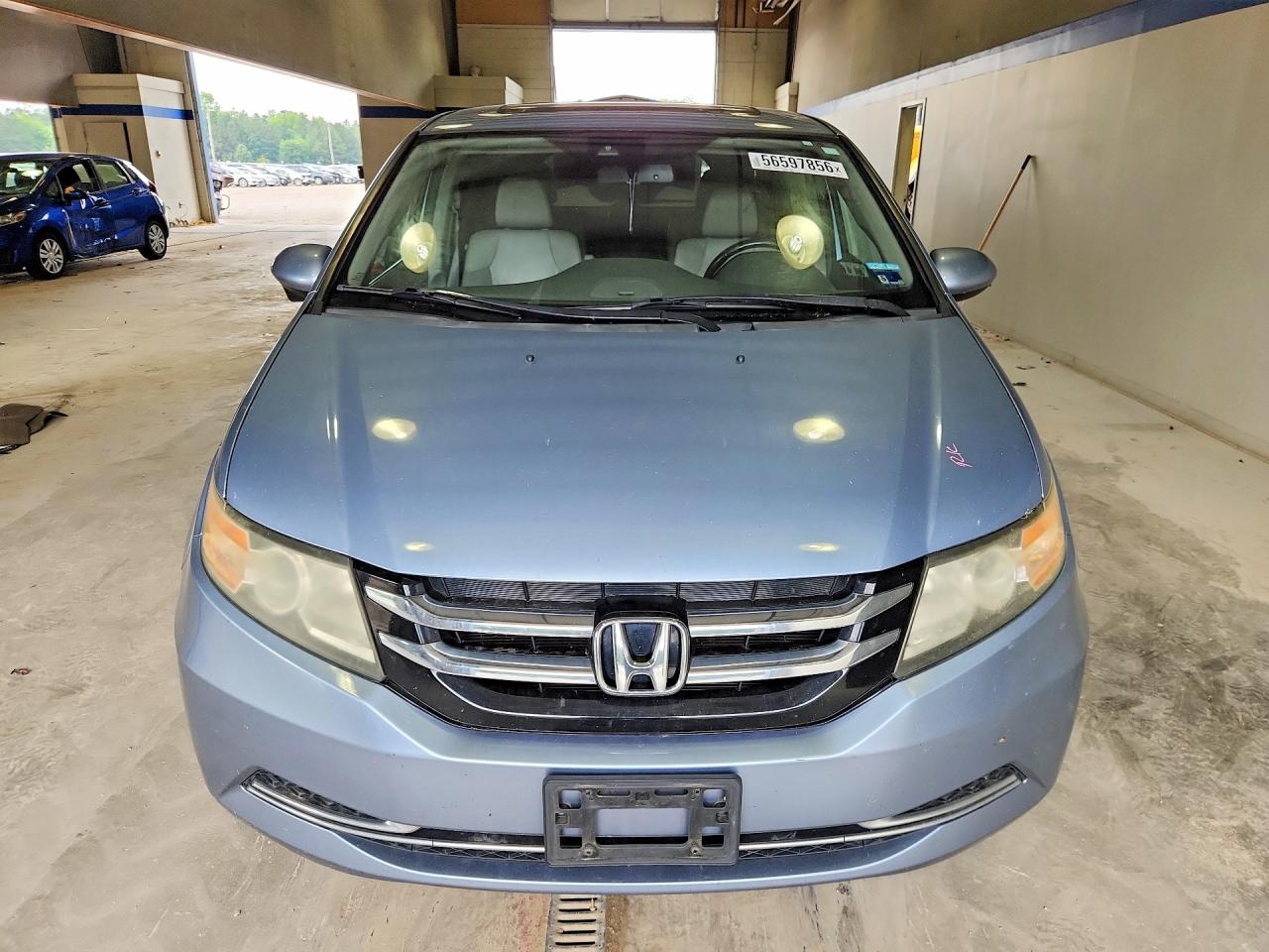2014 Honda Odyssey Exl Blue vin: 5FNRL5H67EB068194