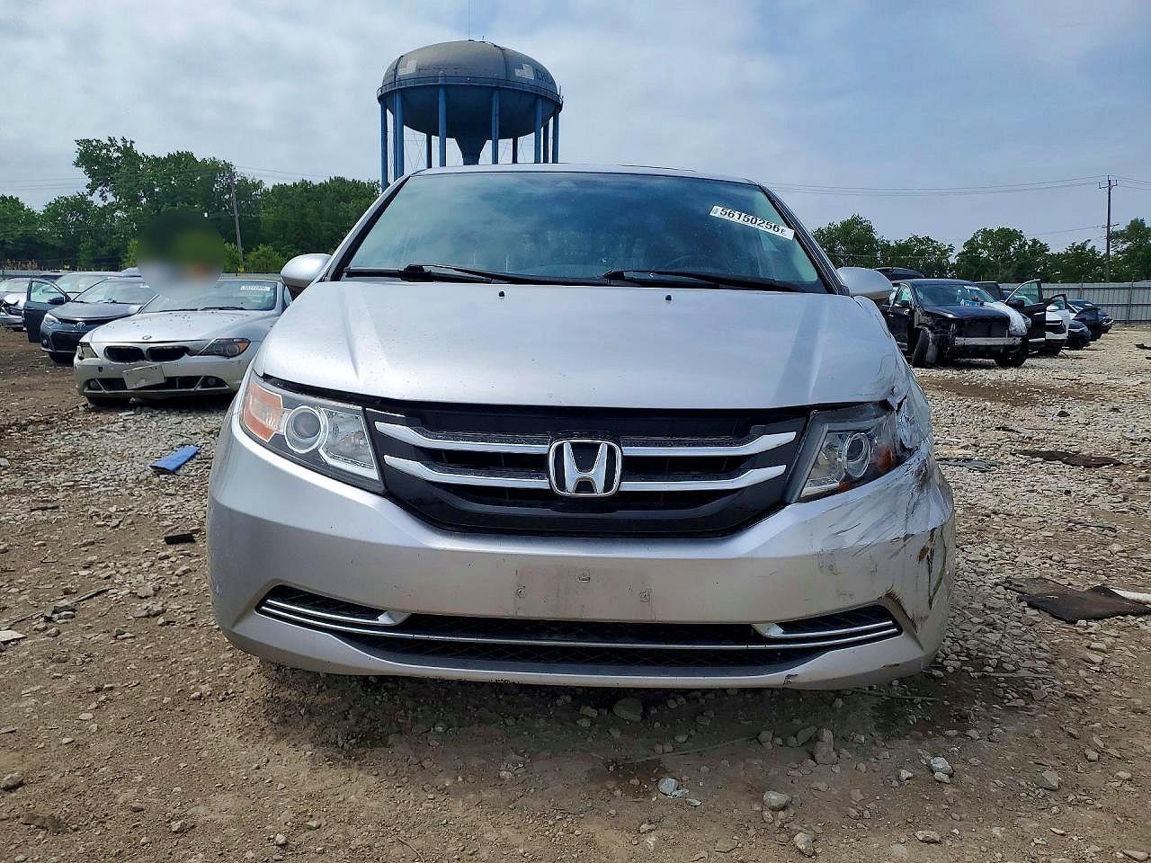 2014 Honda Odyssey Exl Silver vin: 5FNRL5H67EB080104