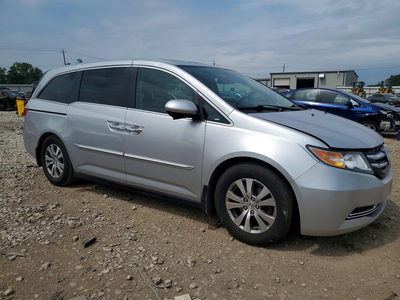 2014 Honda Odyssey Exl Silver vin: 5FNRL5H67EB080104