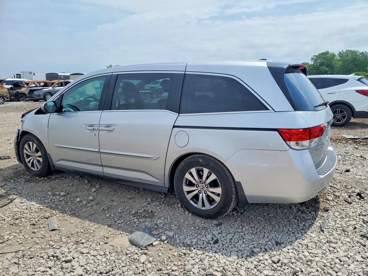 2014 Honda Odyssey Exl Silver vin: 5FNRL5H67EB080104