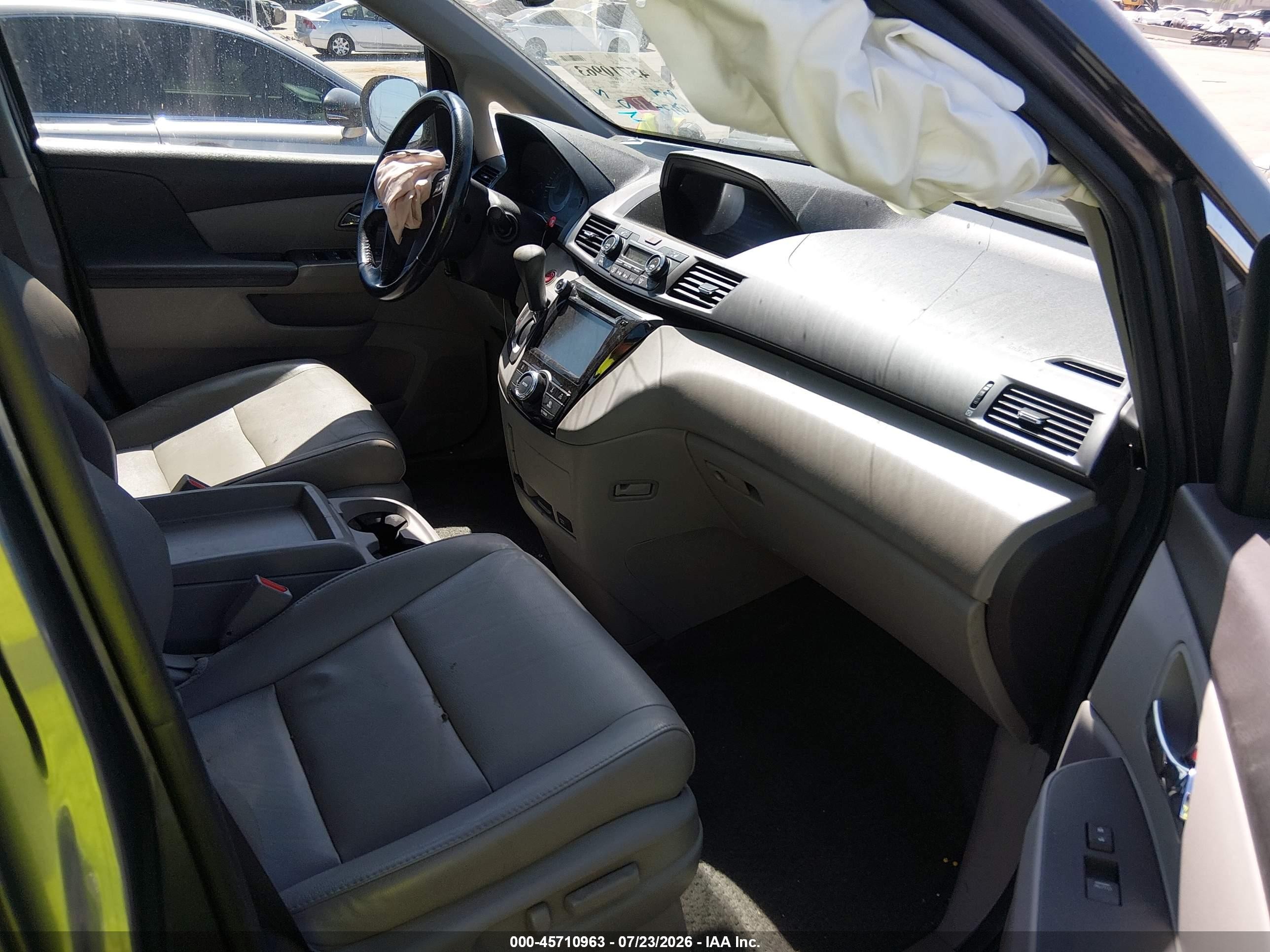2014 Honda Odyssey Ex-l Gray vin: 5FNRL5H67EB080300