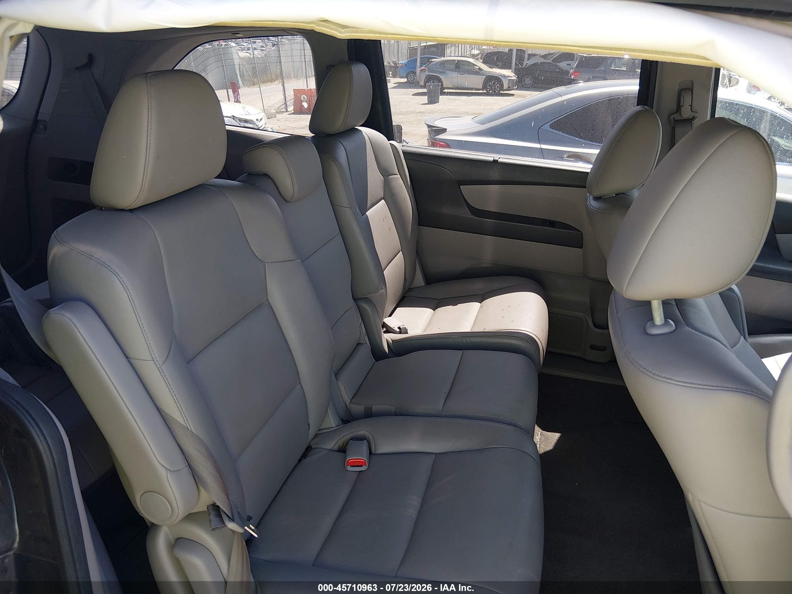 2014 Honda Odyssey Ex-l Gray vin: 5FNRL5H67EB080300