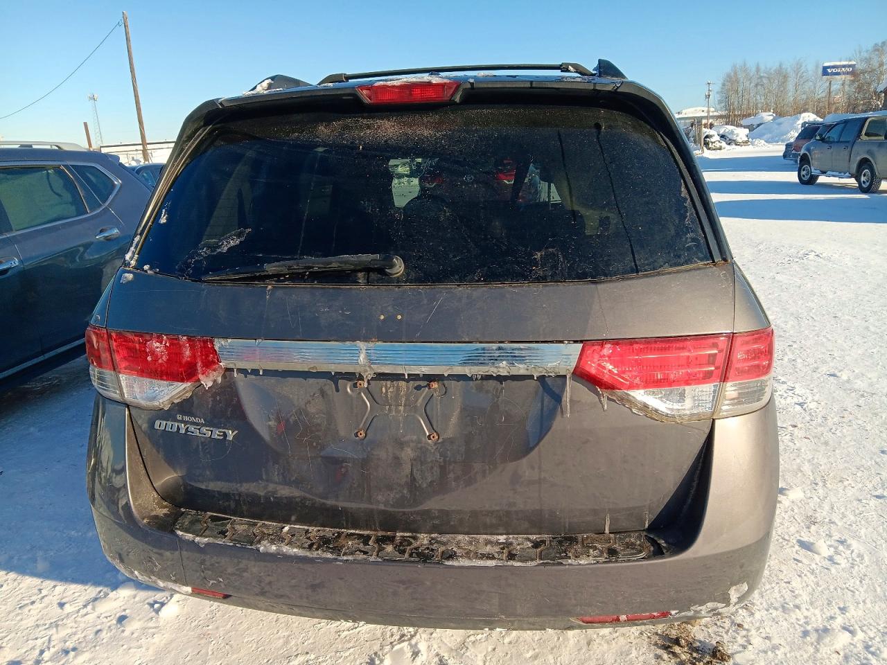 2014 Honda Odyssey Exl Gray vin: 5FNRL5H67EB088638