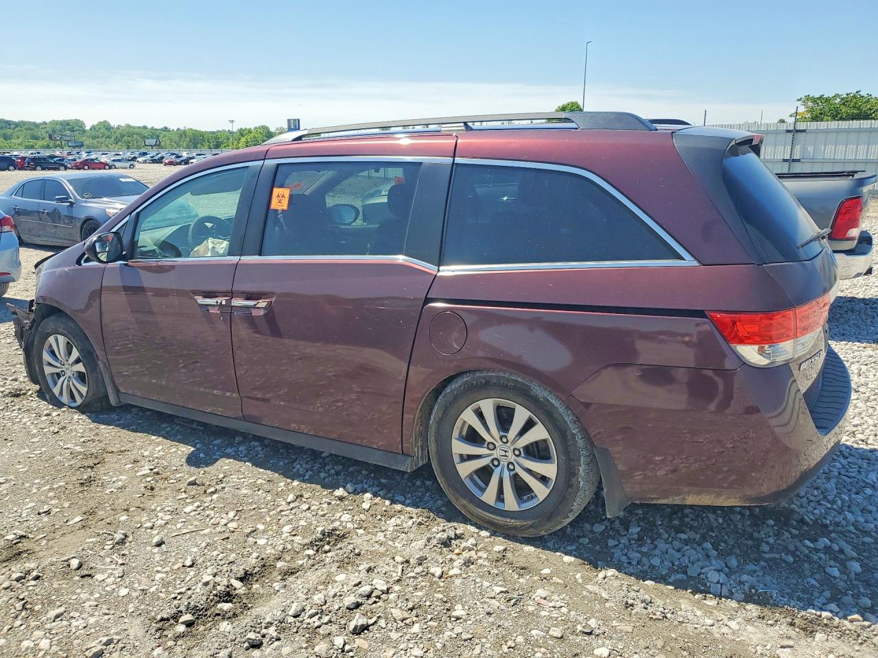 2014 Honda Odyssey Exl Maroon vin: 5FNRL5H67EB105650