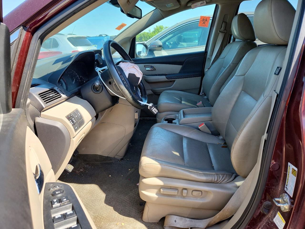 2014 Honda Odyssey Exl Maroon vin: 5FNRL5H67EB105650