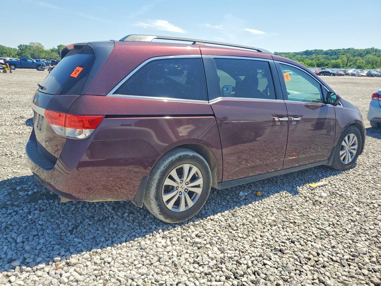 2014 Honda Odyssey Exl Maroon vin: 5FNRL5H67EB105650