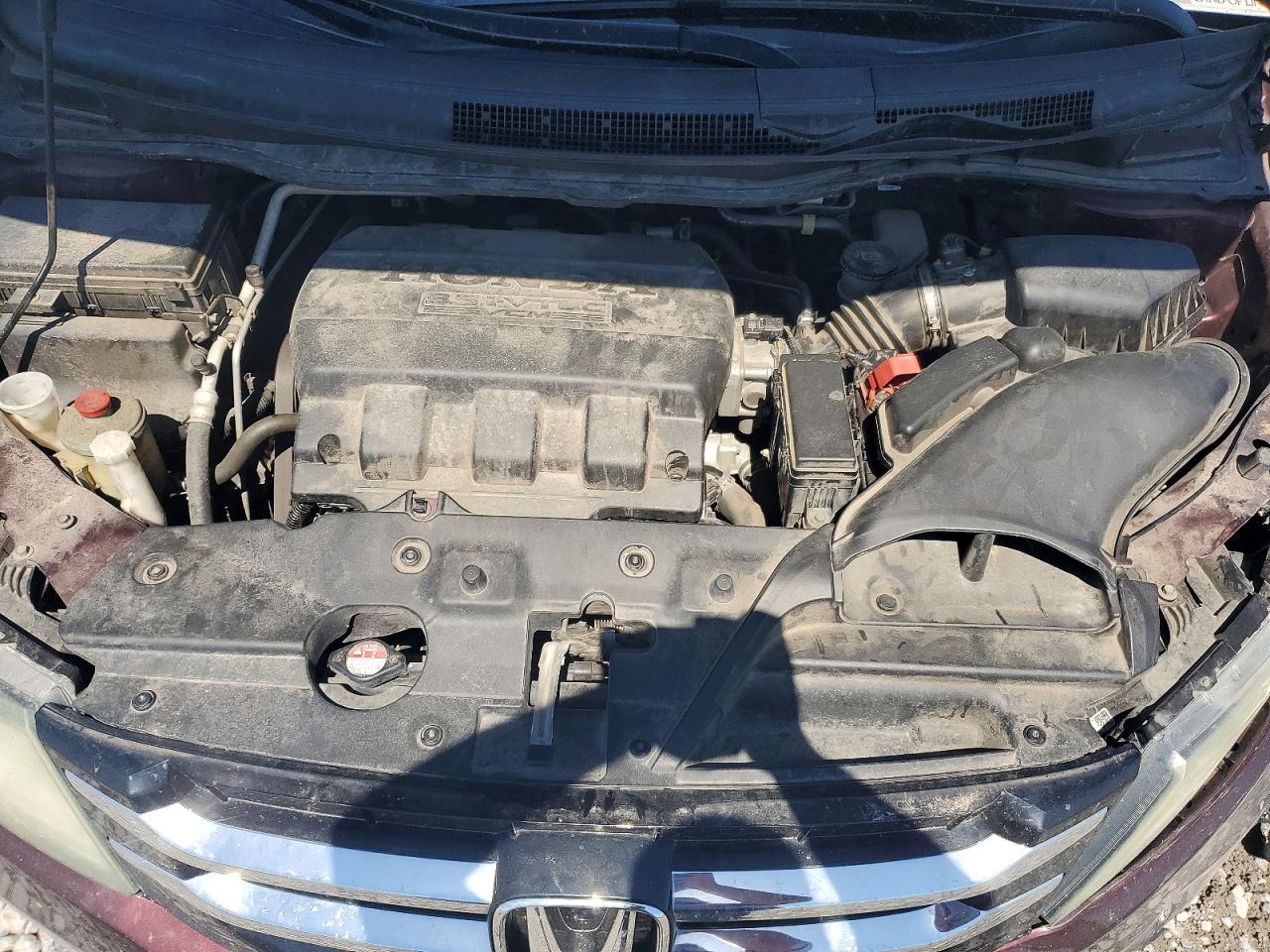 2014 Honda Odyssey Exl Maroon vin: 5FNRL5H67EB105650