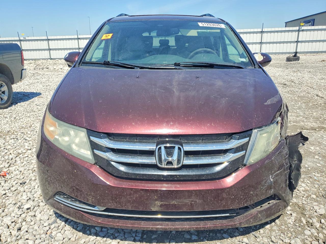 2014 Honda Odyssey Exl Maroon vin: 5FNRL5H67EB105650