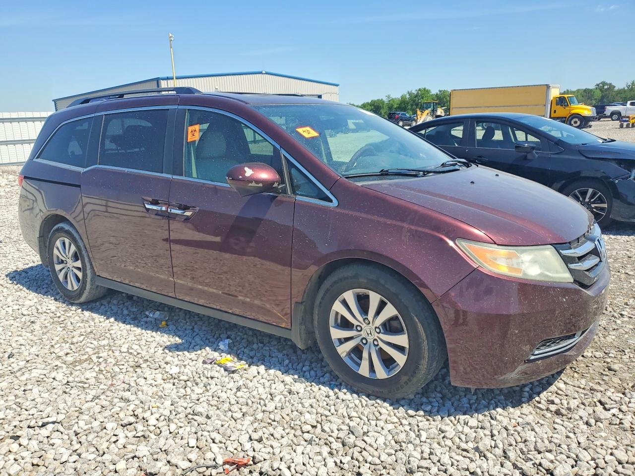 2014 Honda Odyssey Exl Maroon vin: 5FNRL5H67EB105650