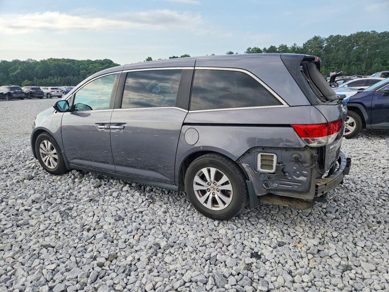 2014 Honda Odyssey Exl Gray vin: 5FNRL5H67EB107379