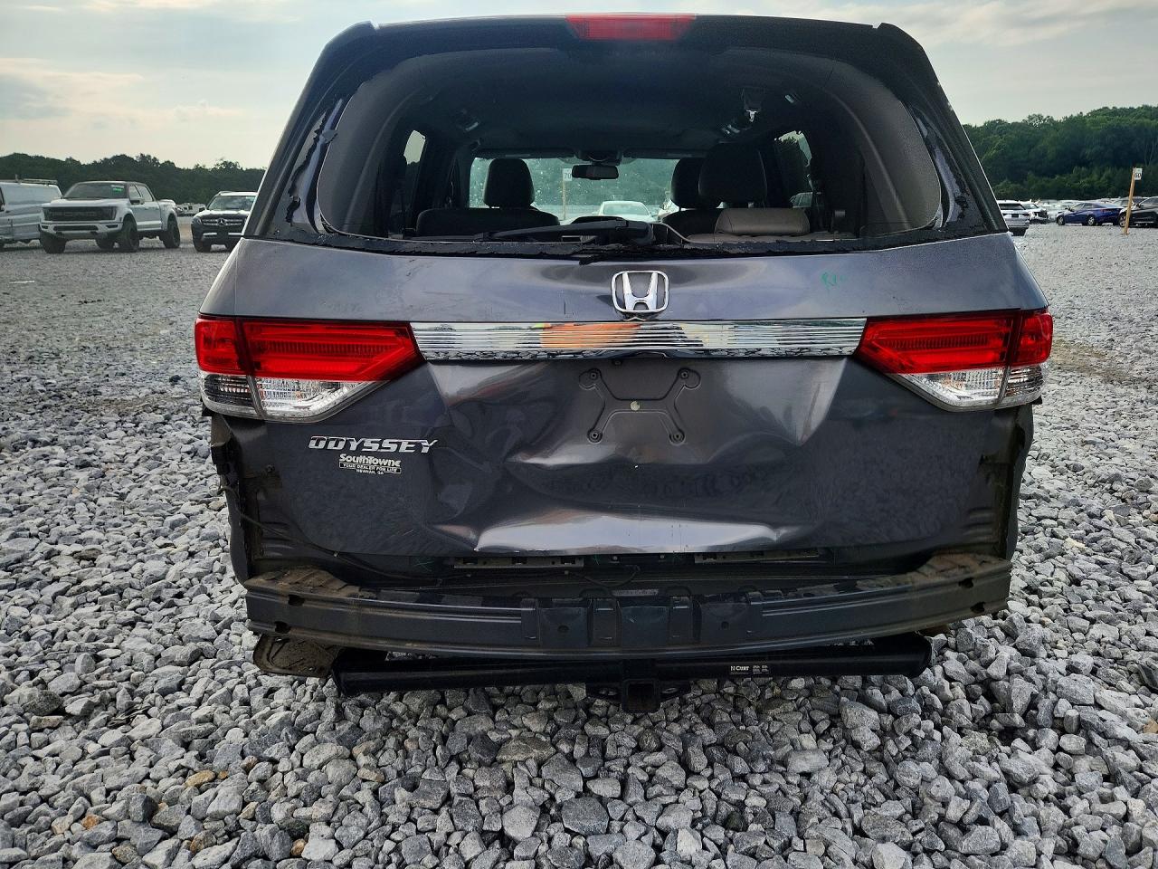 2014 Honda Odyssey Exl Gray vin: 5FNRL5H67EB107379
