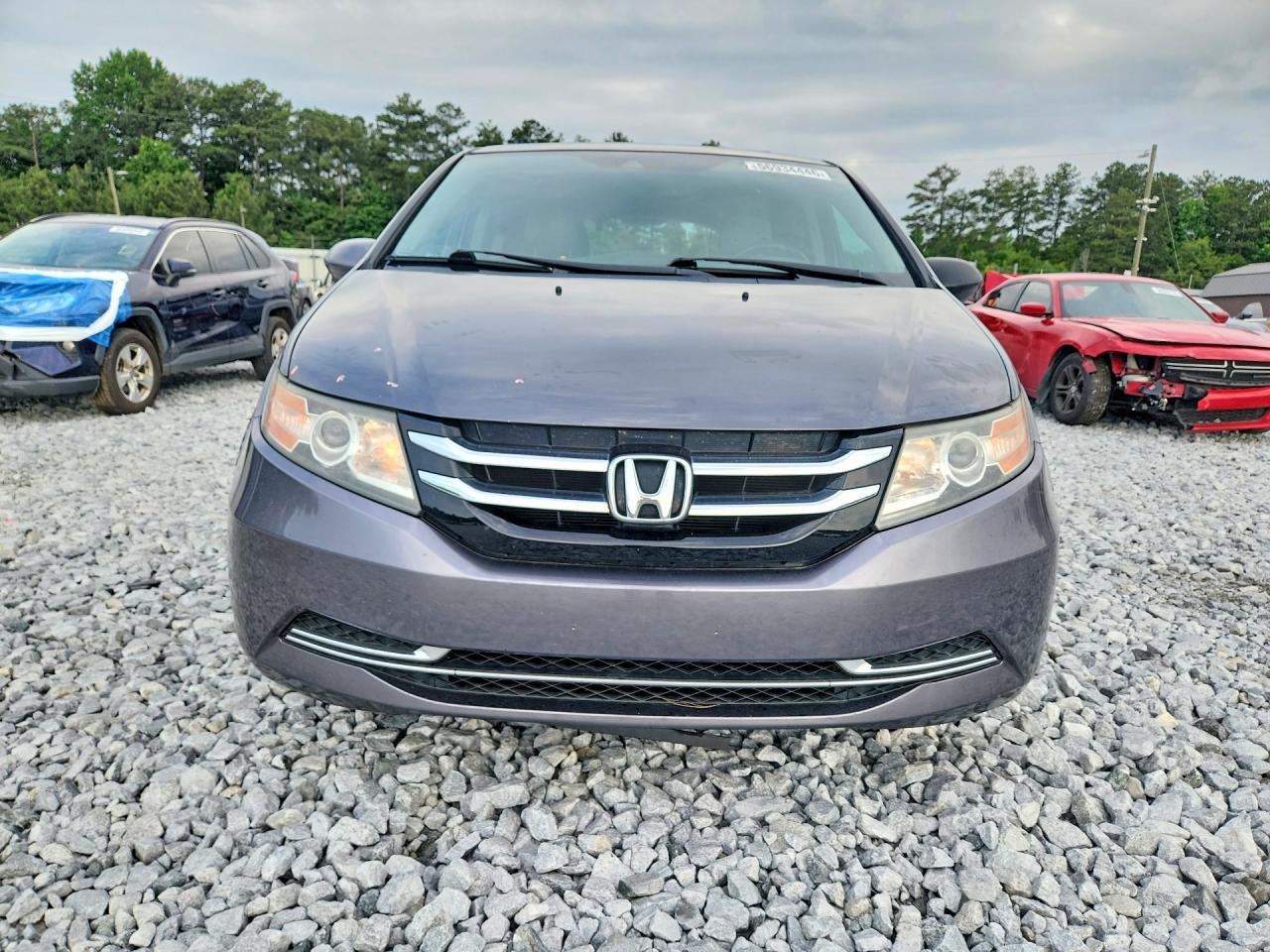 2014 Honda Odyssey Exl Gray vin: 5FNRL5H67EB107379
