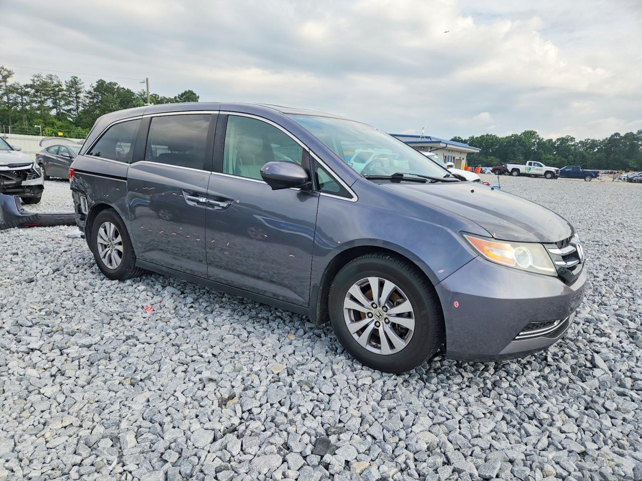 2014 Honda Odyssey Exl Gray vin: 5FNRL5H67EB107379