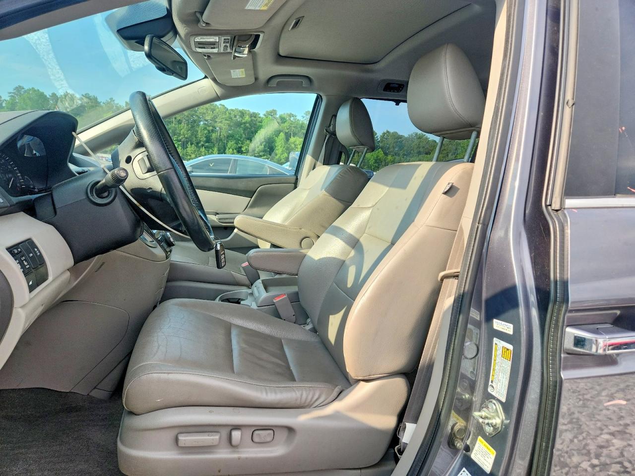 2014 Honda Odyssey Exl Gray vin: 5FNRL5H67EB107379