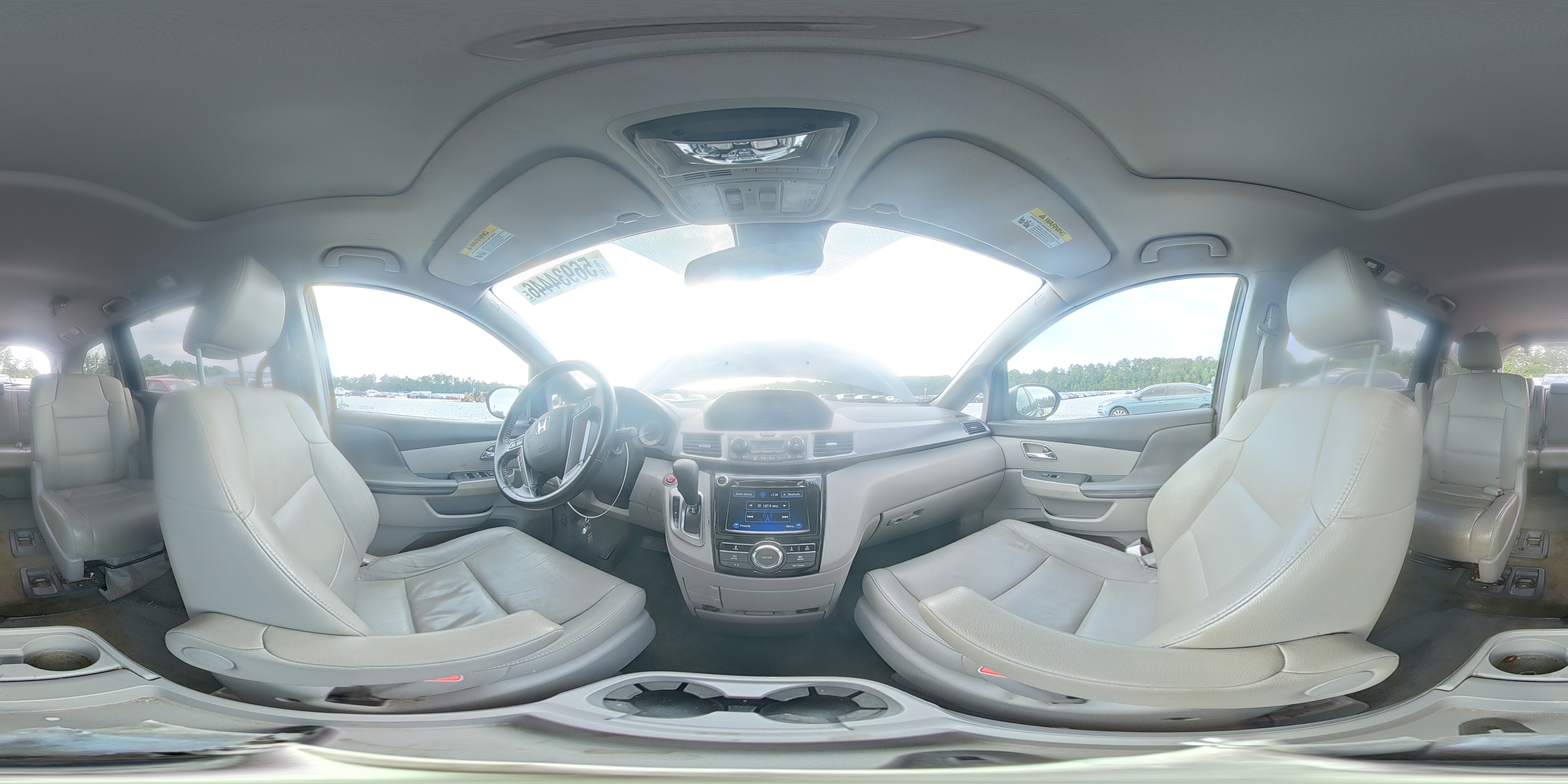 2014 Honda Odyssey Exl Gray vin: 5FNRL5H67EB107379