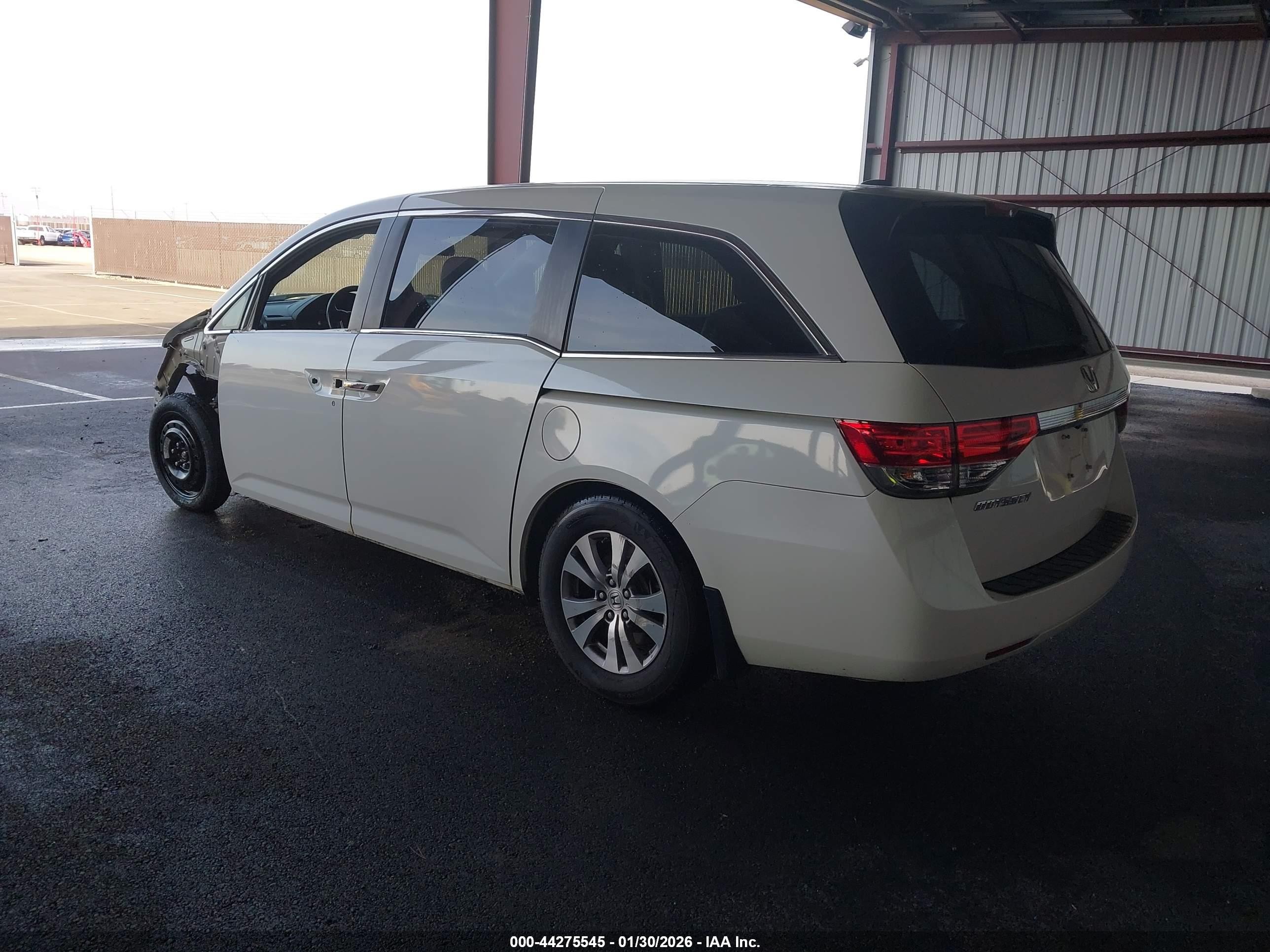2014 Honda Odyssey Ex-l White vin: 5FNRL5H67EB121671