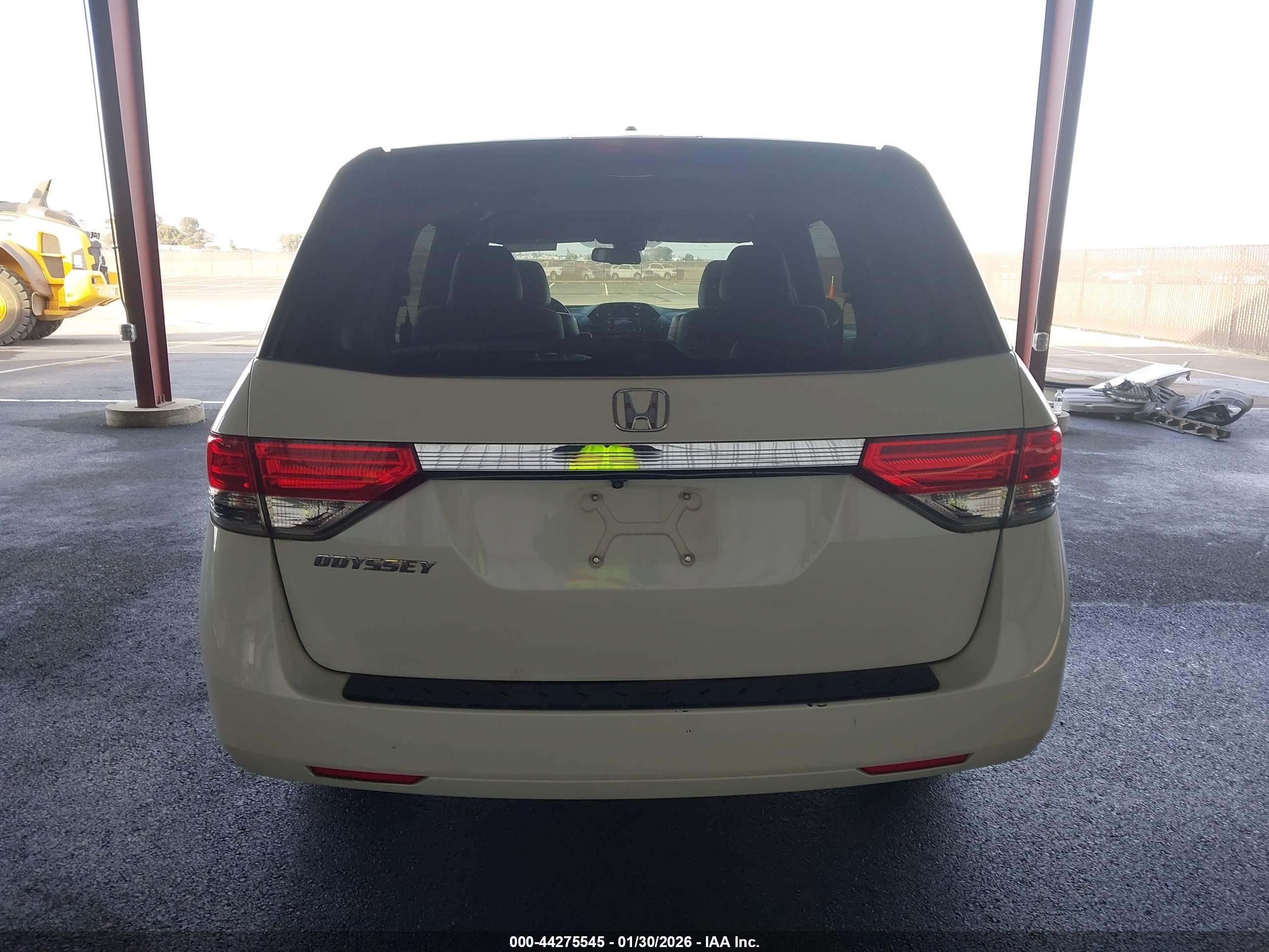 2014 Honda Odyssey Ex-l White vin: 5FNRL5H67EB121671