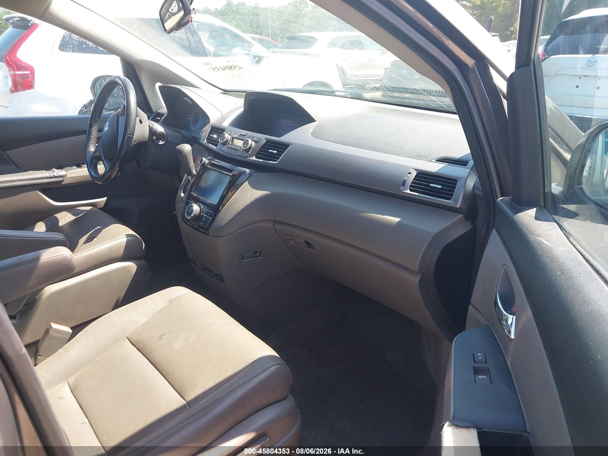 2014 Honda Odyssey Ex-l Gray vin: 5FNRL5H67EB127941