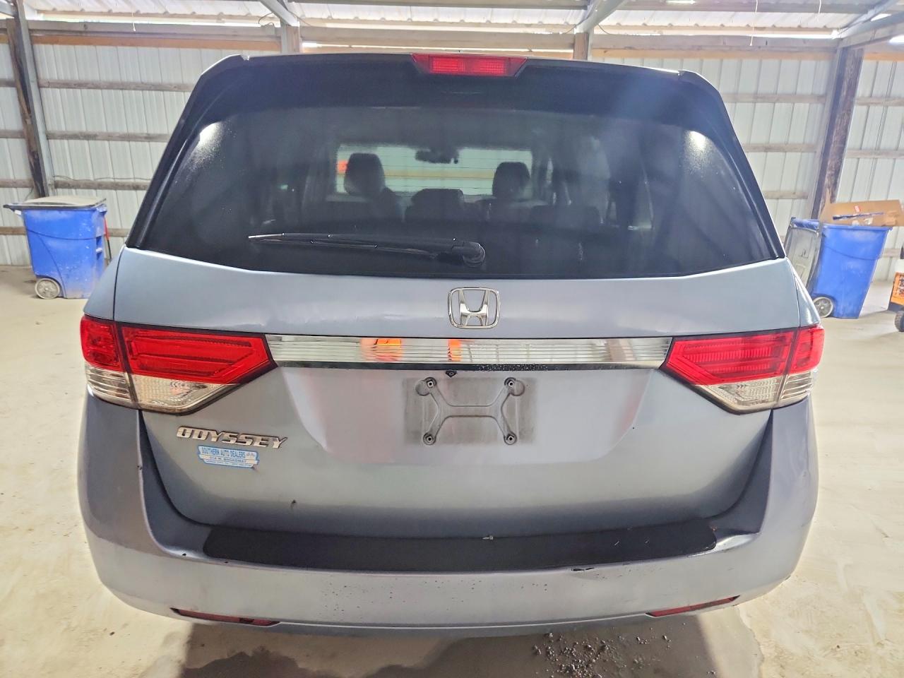 2014 Honda Odyssey Exl Blue vin: 5FNRL5H67EB128135