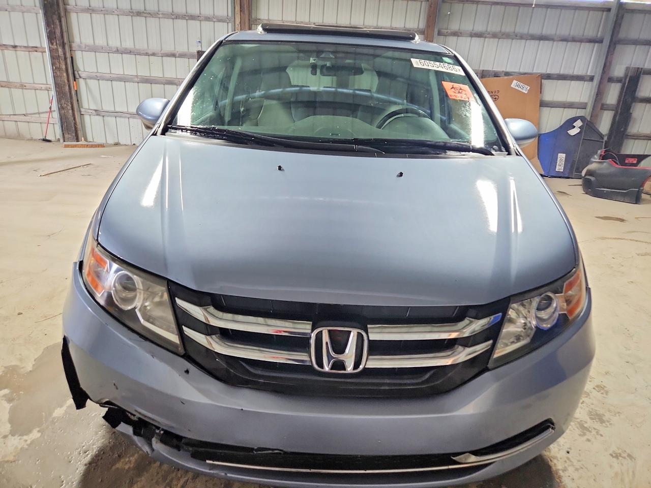 2014 Honda Odyssey Exl Blue vin: 5FNRL5H67EB128135