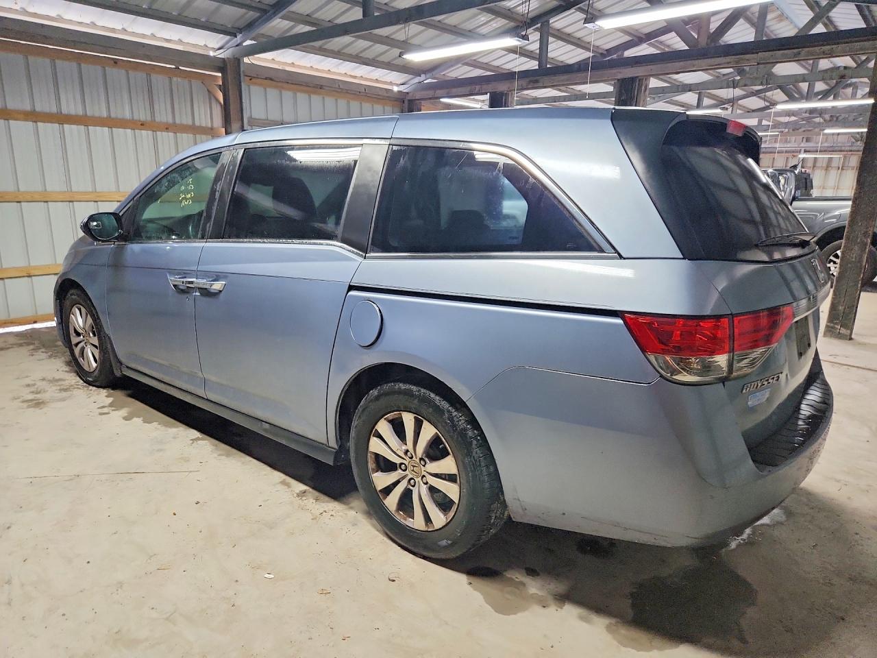2014 Honda Odyssey Exl Blue vin: 5FNRL5H67EB128135