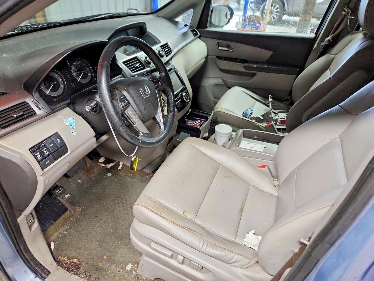 2014 Honda Odyssey Exl Blue vin: 5FNRL5H67EB128135