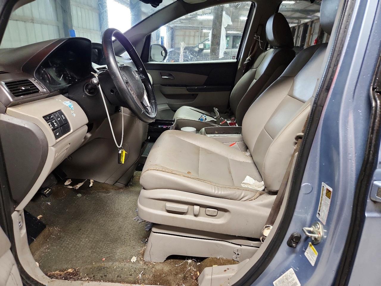 2014 Honda Odyssey Exl Blue vin: 5FNRL5H67EB128135